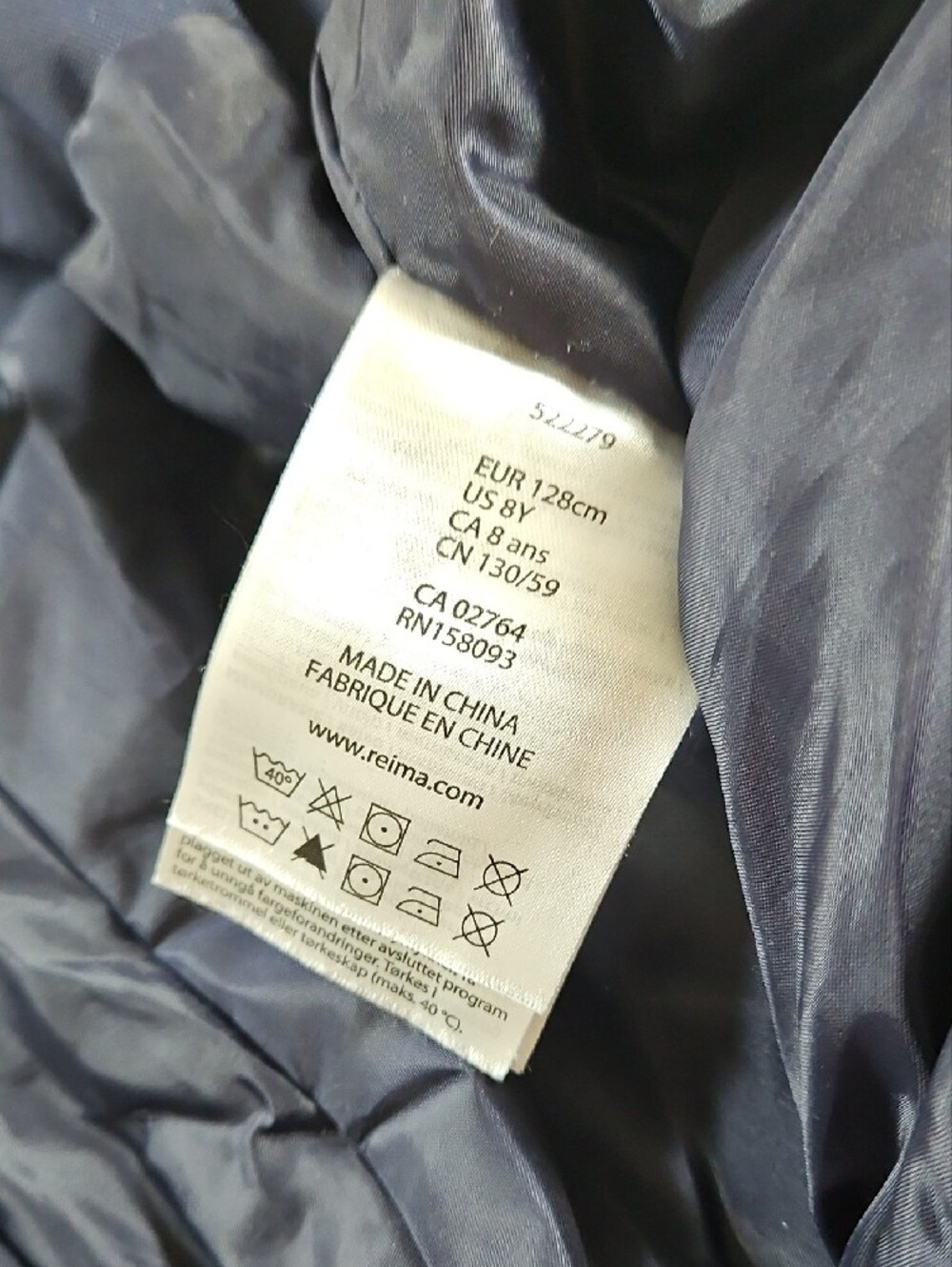 Children's Navy Insulated Winter Pants - Casual Snow Bottoms - Picture 4 of 5
